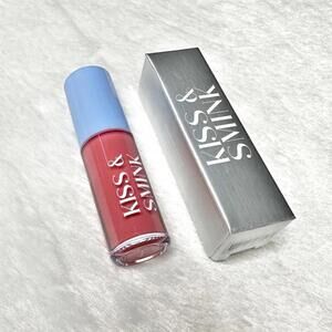 NIB Kiss & Smink Lip Aura Tinted Lip Oil Peony Full Size 3.5ml